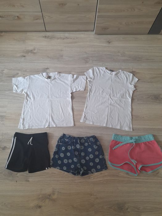 Zestaw paka ciuchów ubrań dla dziewczynk 122-128, 134