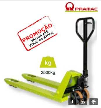 GS25S4 Porta paletes 2,5Ton.Pramac 55x1150mm roda dupla borracha novo