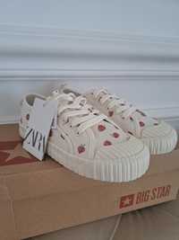 Buty trampki zara truskawki 28