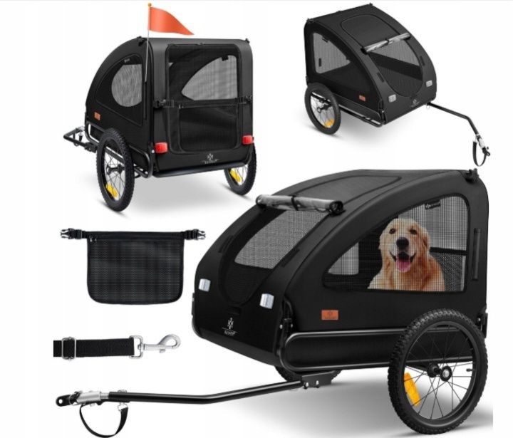 Przyczepka rowerowa dla psa