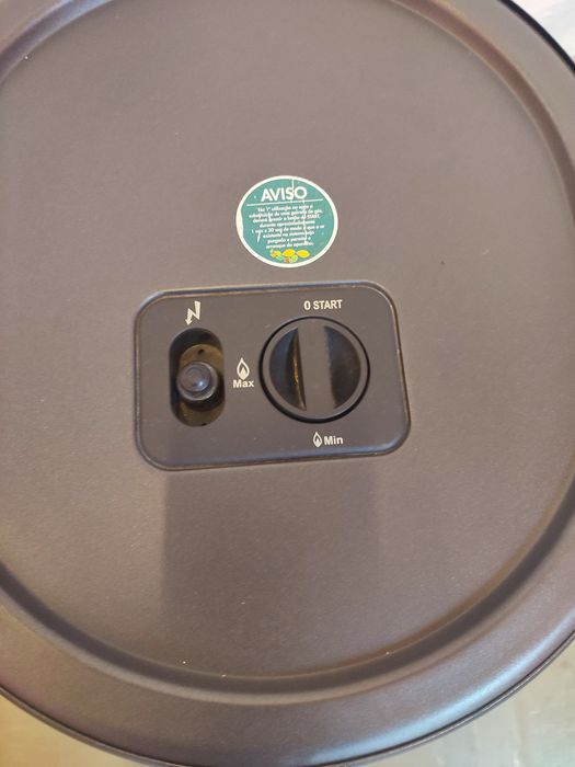 Aquecedor a gás com botija