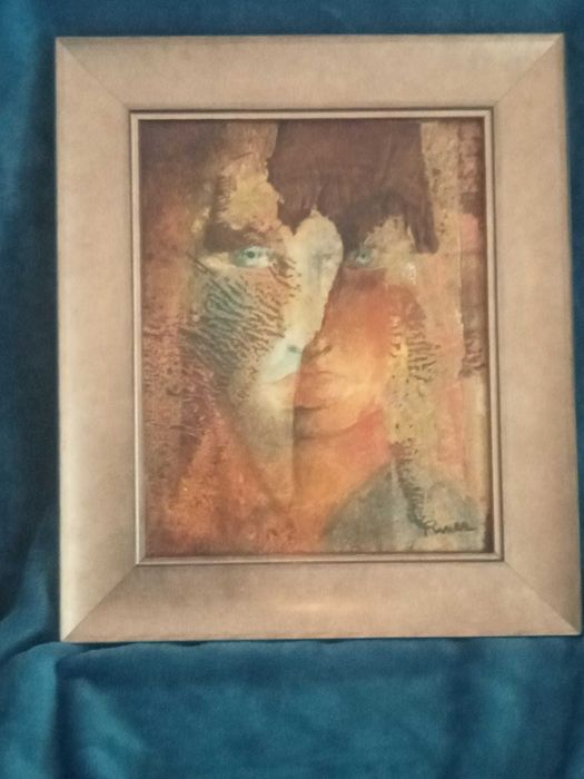 Quadro em Tela - Técnica Mista - Original - Rosa Amaral