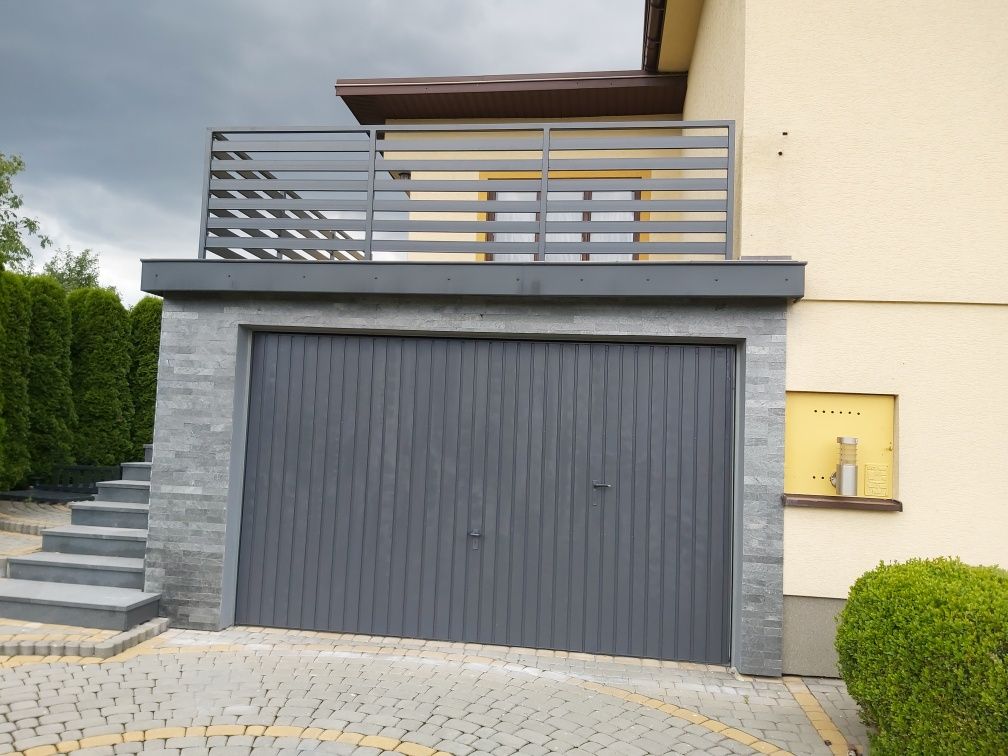 Balustrada panelowa profil 80x20 ocynk malowany proszkowo
