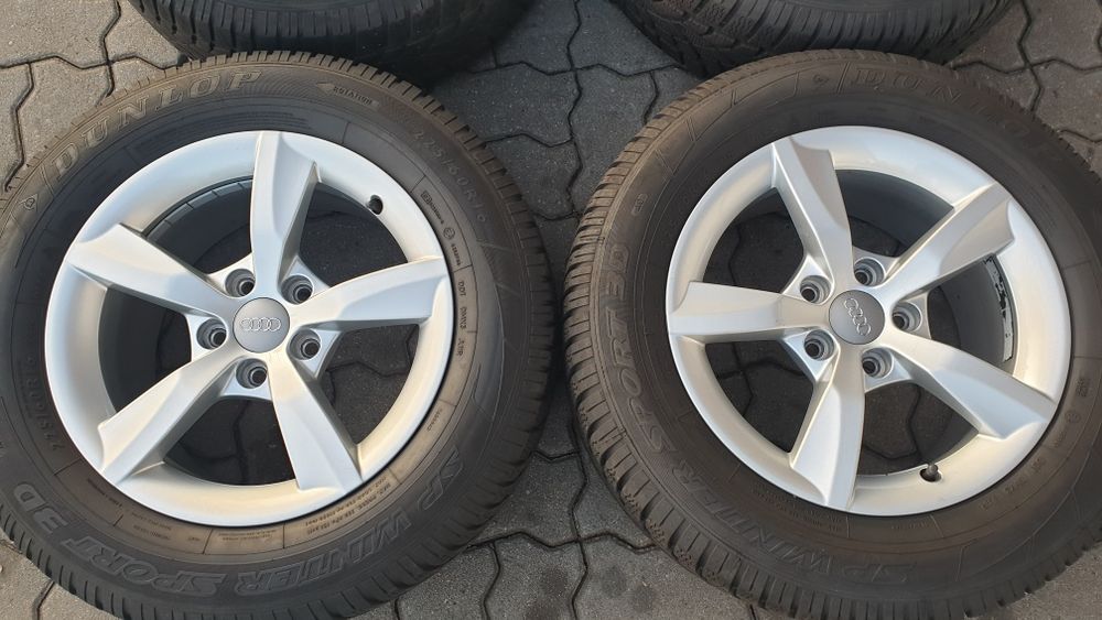 Koła zimowe Alu 16" Audi A6 C7 225/60/16 5x112 BdbStan Oryginalne
