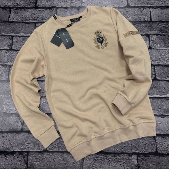 ЖЕНСКИЙ СВИТШОТ брендовая кофта бежевый цвет 100% котон Скидка осень