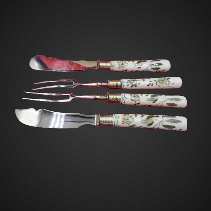 Sztućce stal porcelana nóż do masła widelce do mięsa B41/061524