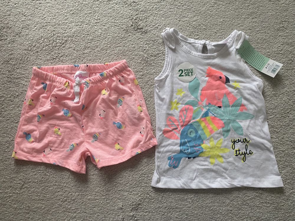 Komplet bluzeczka +spodenki rozm 98