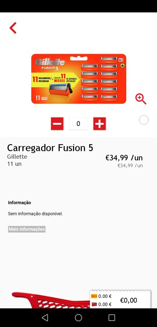 Gillette fusion 11 recargas