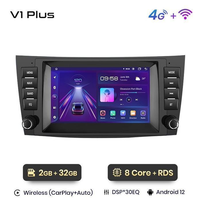 Radio nawigacja Mercedes E W211 W219 E200 E220 E300 Android 2GB+
