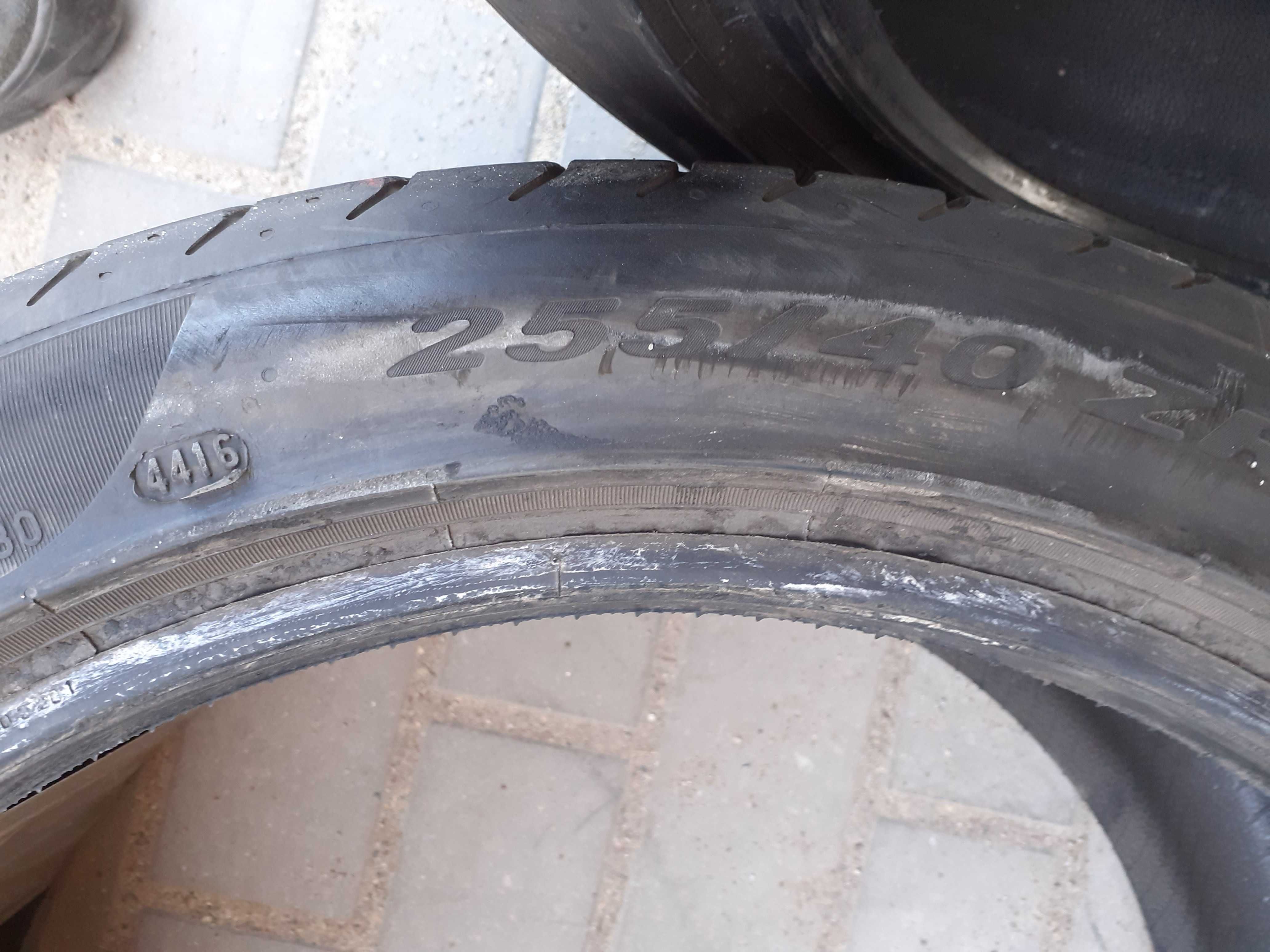 2x używane opony letnie 255/40 R19 Pirelli GWARANCJA możliwy montaż