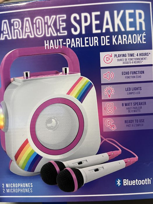 Karaoke mikrofon glosnik zestaw do spiewania disco