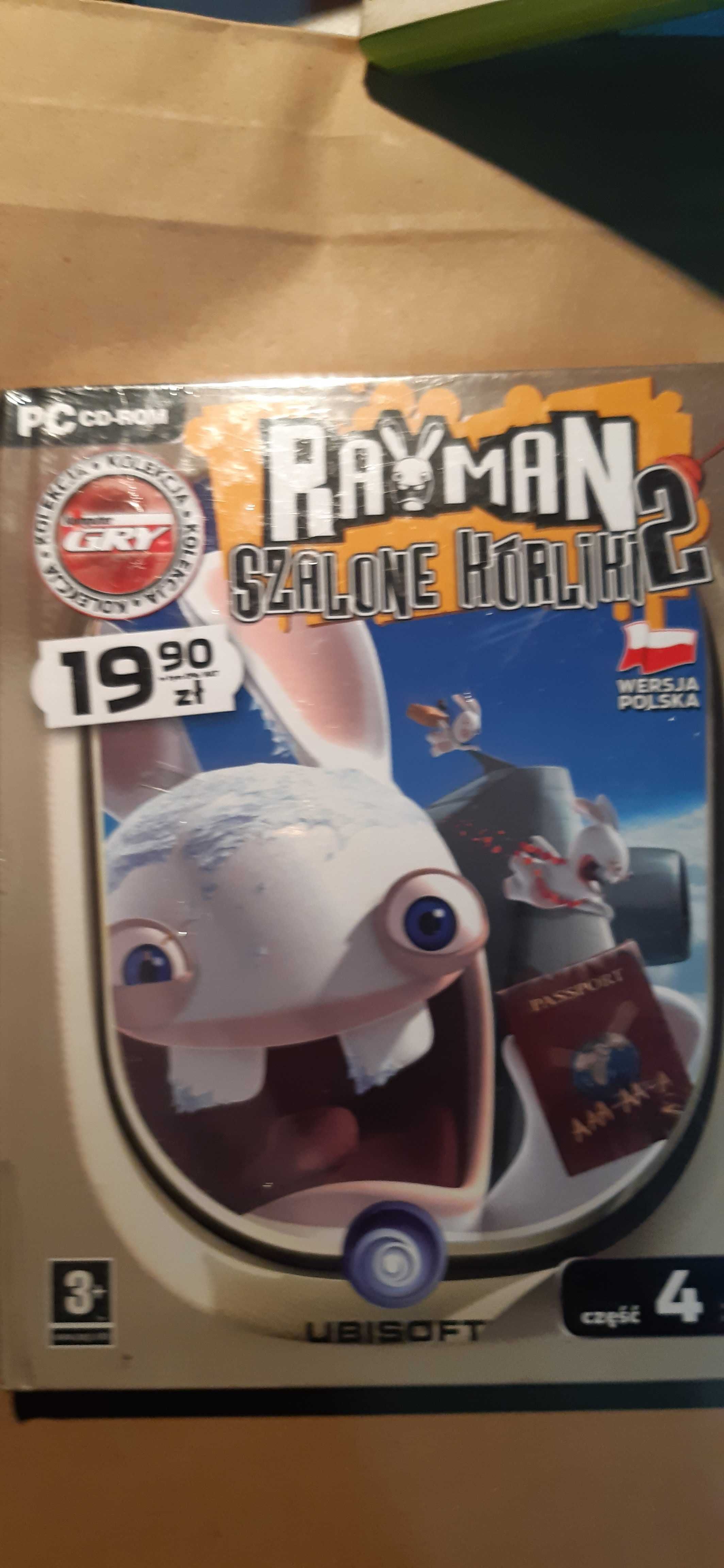 2 gry pc rayman szalone króliki 2 , jedna nowa w folii