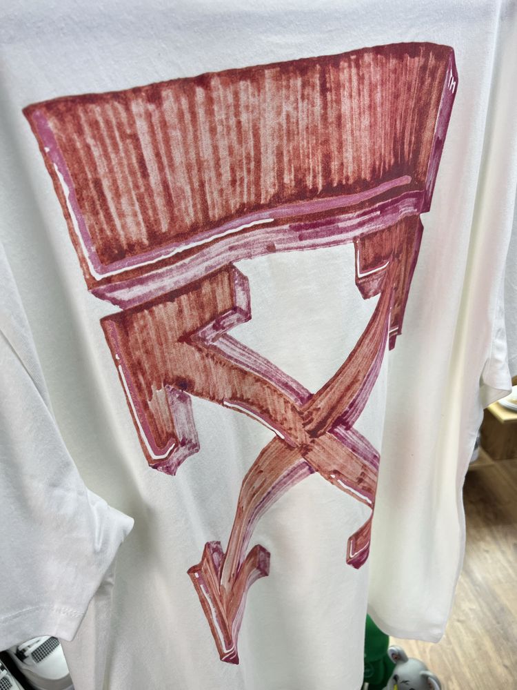 Футболка OFF-WHITE Arrows logo White / Red