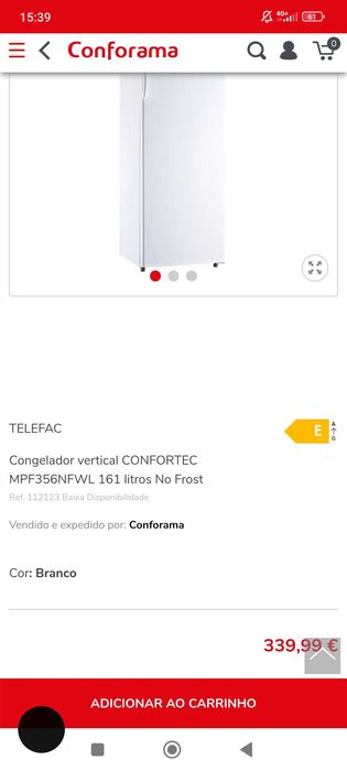 Arca congeladora vertical