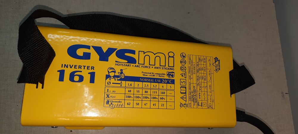Maquina de soldar inverter GYSmi 160 Amperes