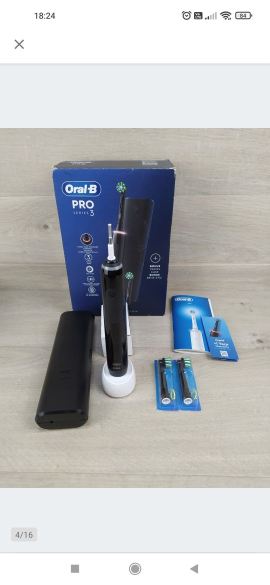 Oral-B PRO 3 3500 Elektryczna szczoteczka do zębów + etui OUTLET

Nowa