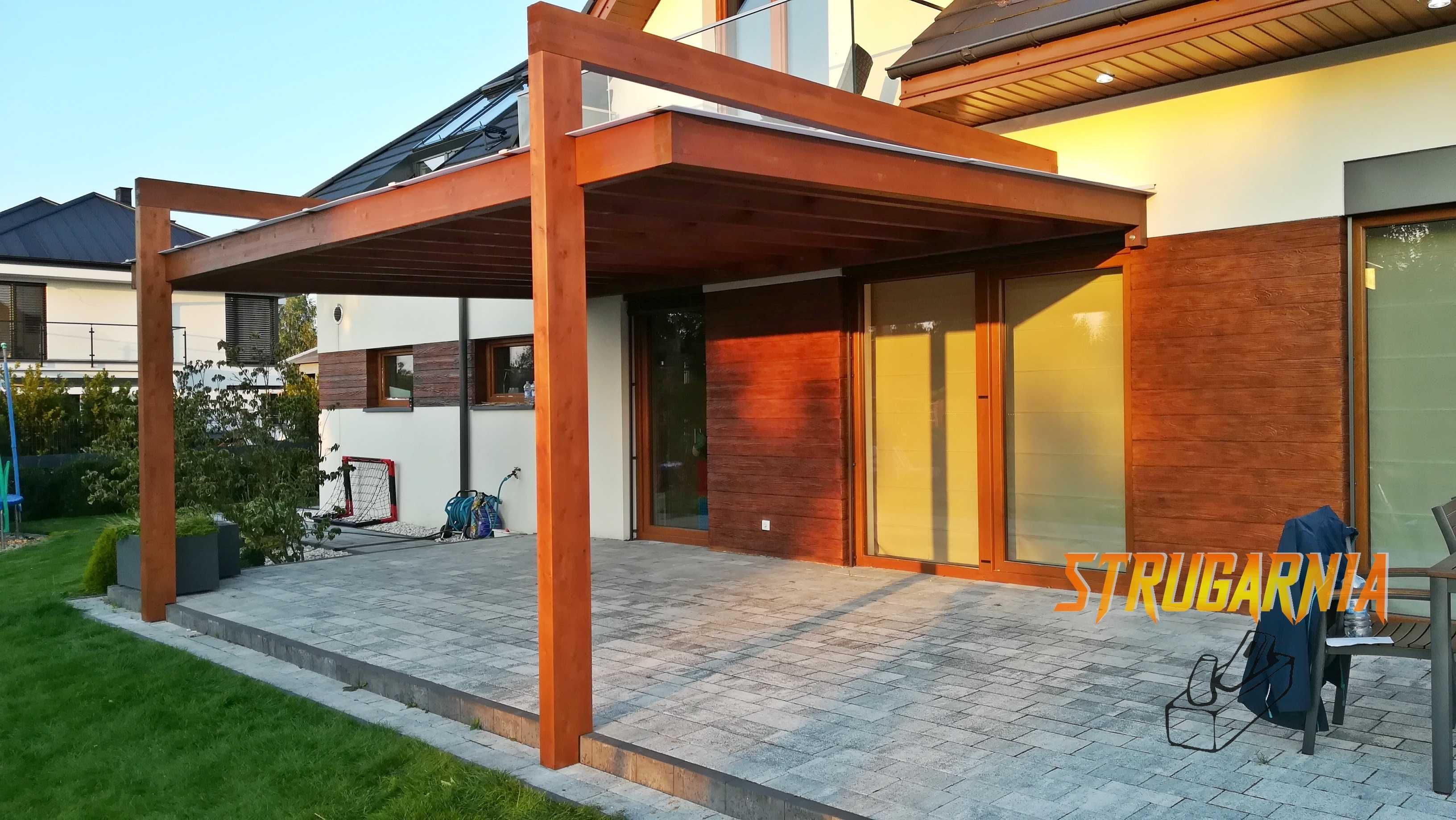 Zadaszenie tarasu nowoczesna pergola tarasowa poliwęglan altana