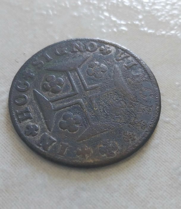 Moeda antiga portuguesa de 400 reis de 1812