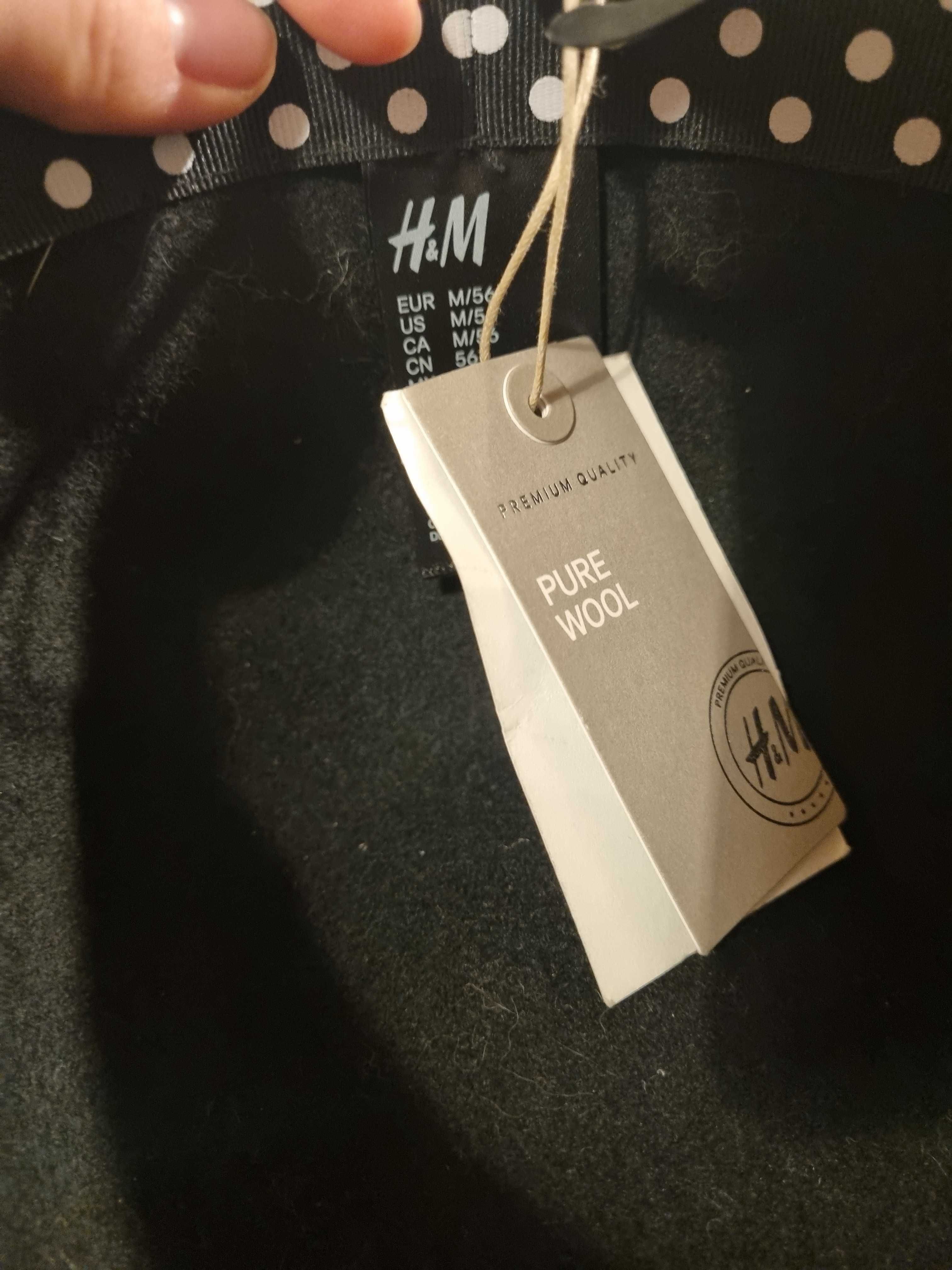 Czarny kapelusz h&m