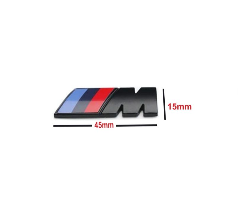 Emblemas ///M Sport para mala BMW 73mm x 27mm