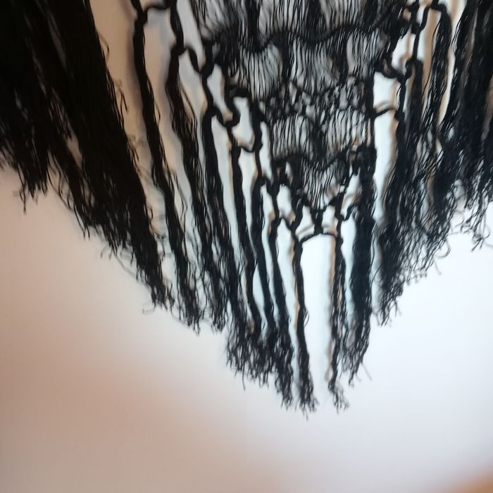Chaile artesã lindíssimo em preto _-Maravilhoso lindo e sofisticado o