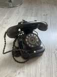 Telefon czarny  stacjonarny