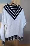 Sweter cricket (tennis style) klasyczny, elegancki fason