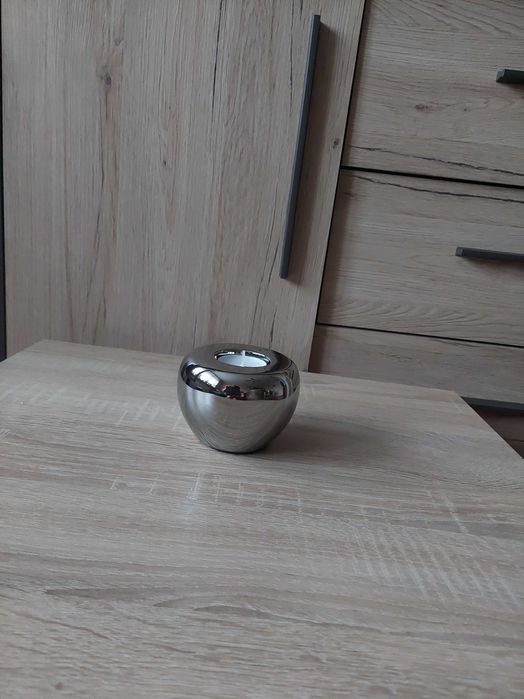 świecznik srebrny na tealighty