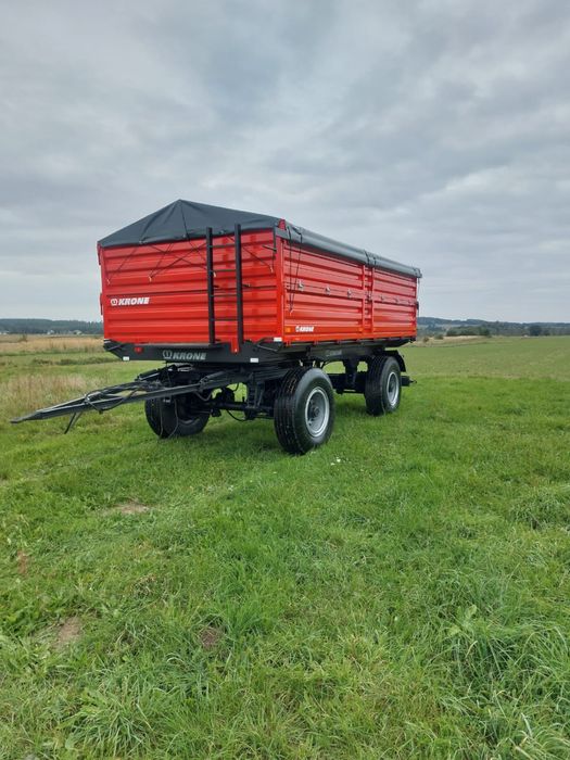 KRONE DK225 przyczepa rolnicza DMC 18T wywrot na kulach 3str LED