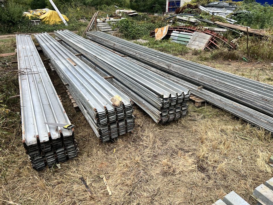 Профнастил б/у Н-75 товщ. 1 мм-1,2 мм