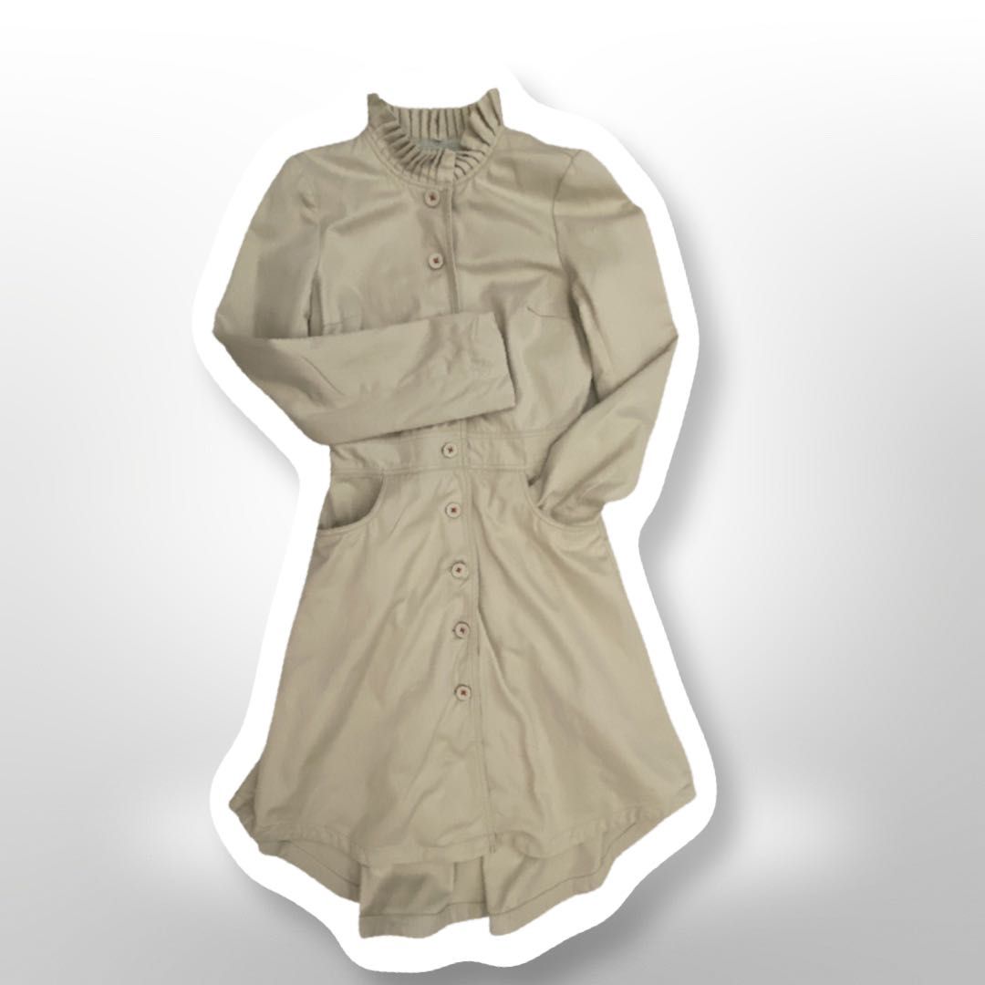 Bawełniany , sukienkowy płaszcz (rozmiar S)