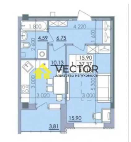 Новий ЖК 41м2 не ліфтова квартира 29000$