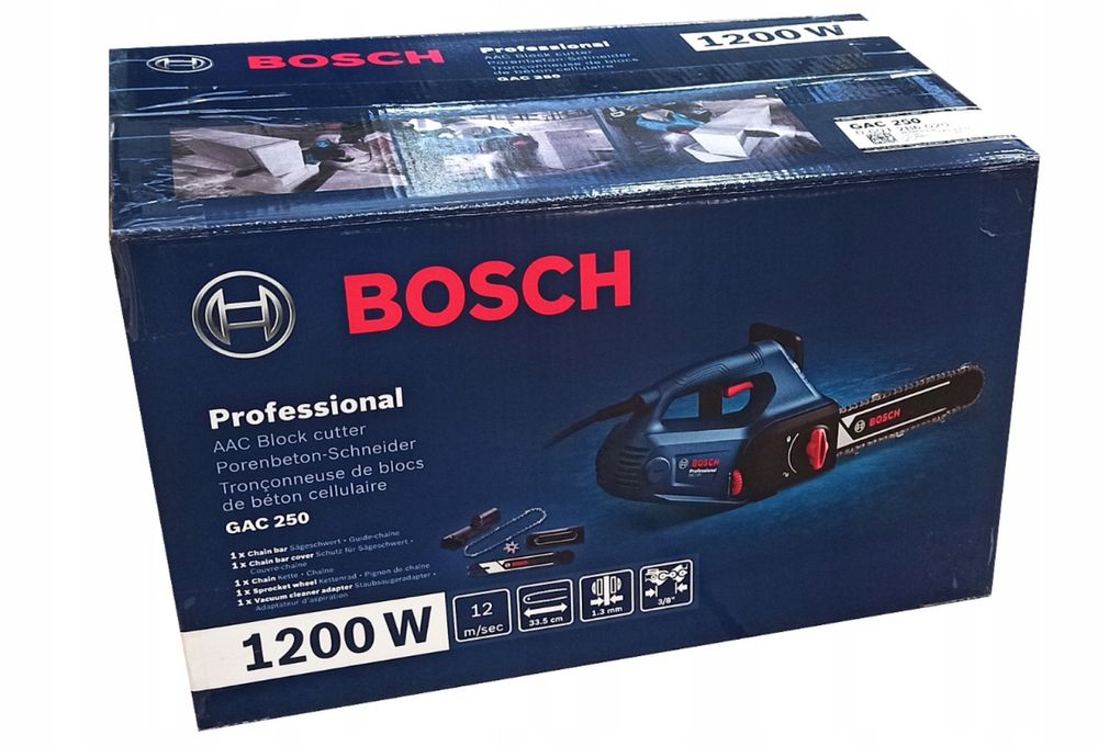 BOSCH Piła Pilarka do Betonu Komórkowego Drewna 1200 W Duży Zestaw