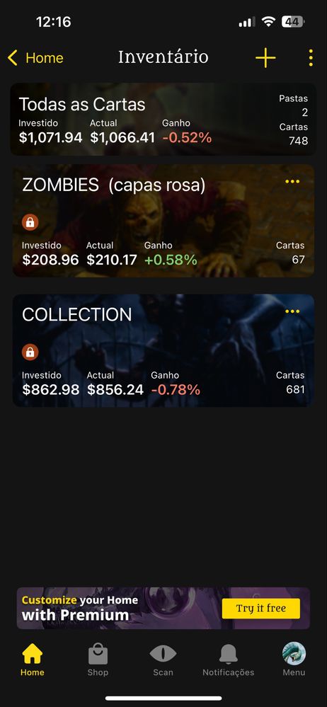 Coleção magic the gathering