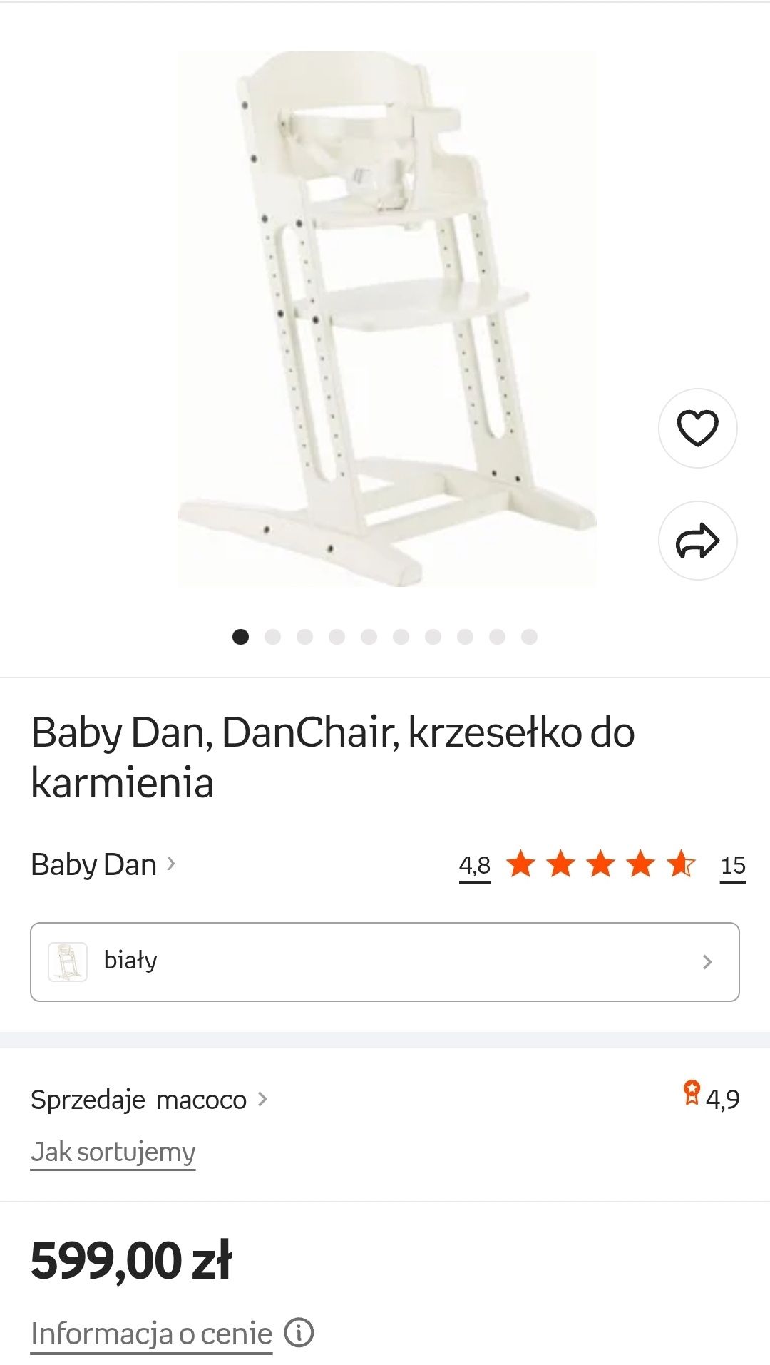 Krzesełko dziecięce BabyDan