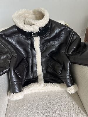 ZARA Kurtka kożuch baranek pilotka rozmiar XL