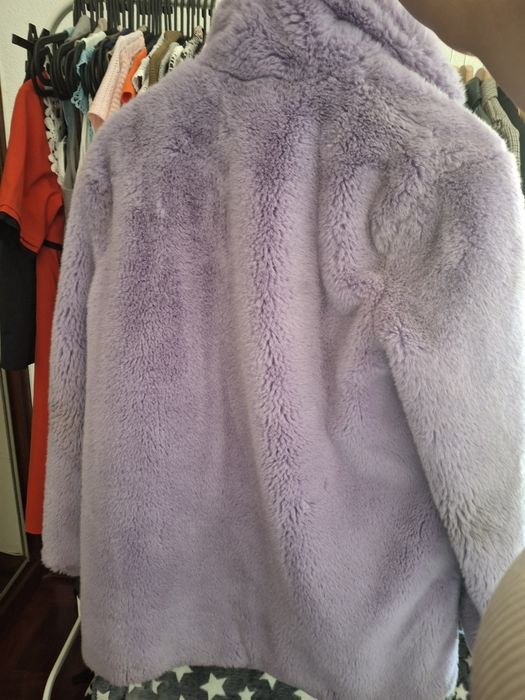 Casaco de pêlo sintético Bershka