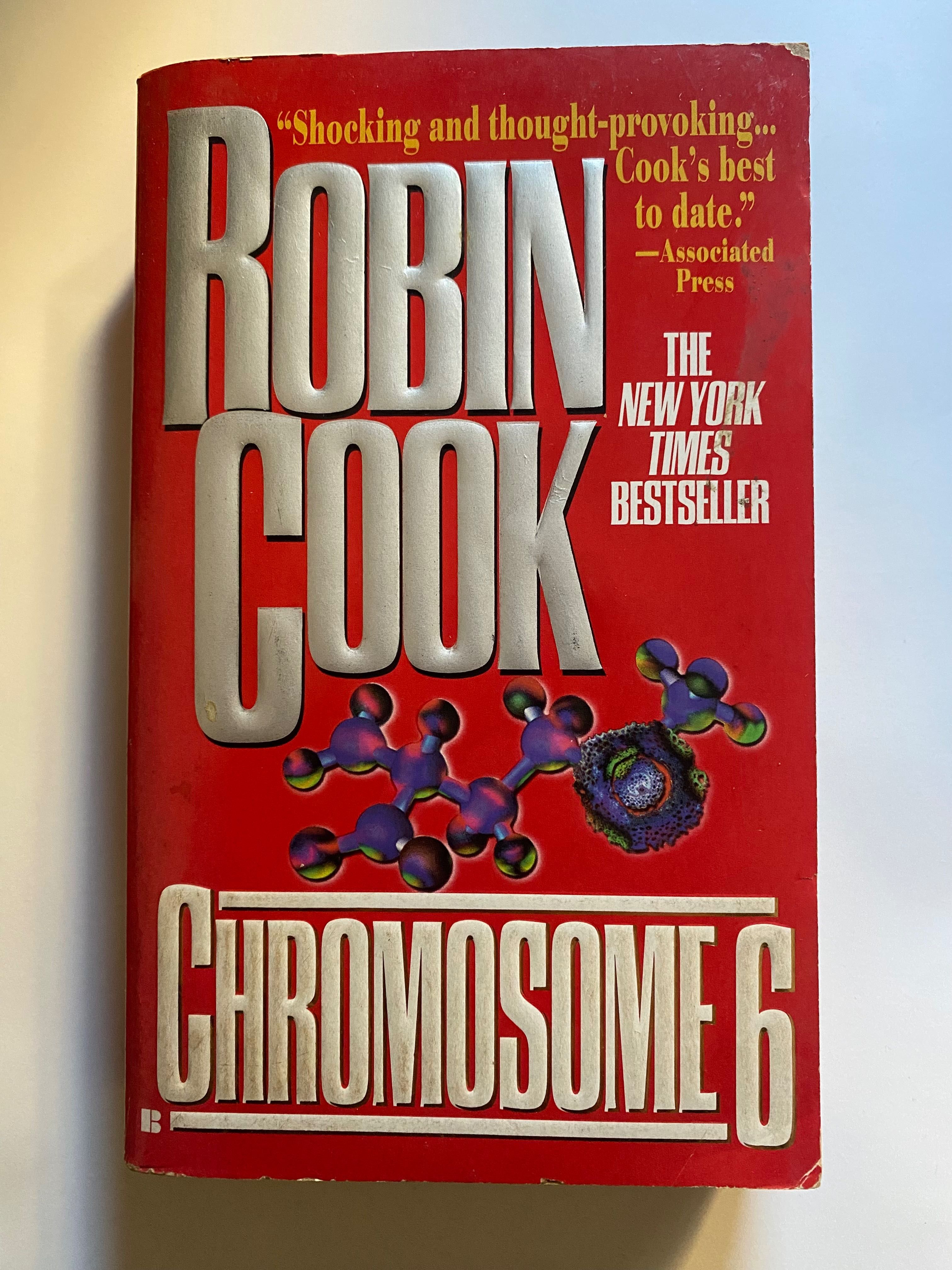 Livro " Chromosome 6 " , de Robin Cook - Em inglês