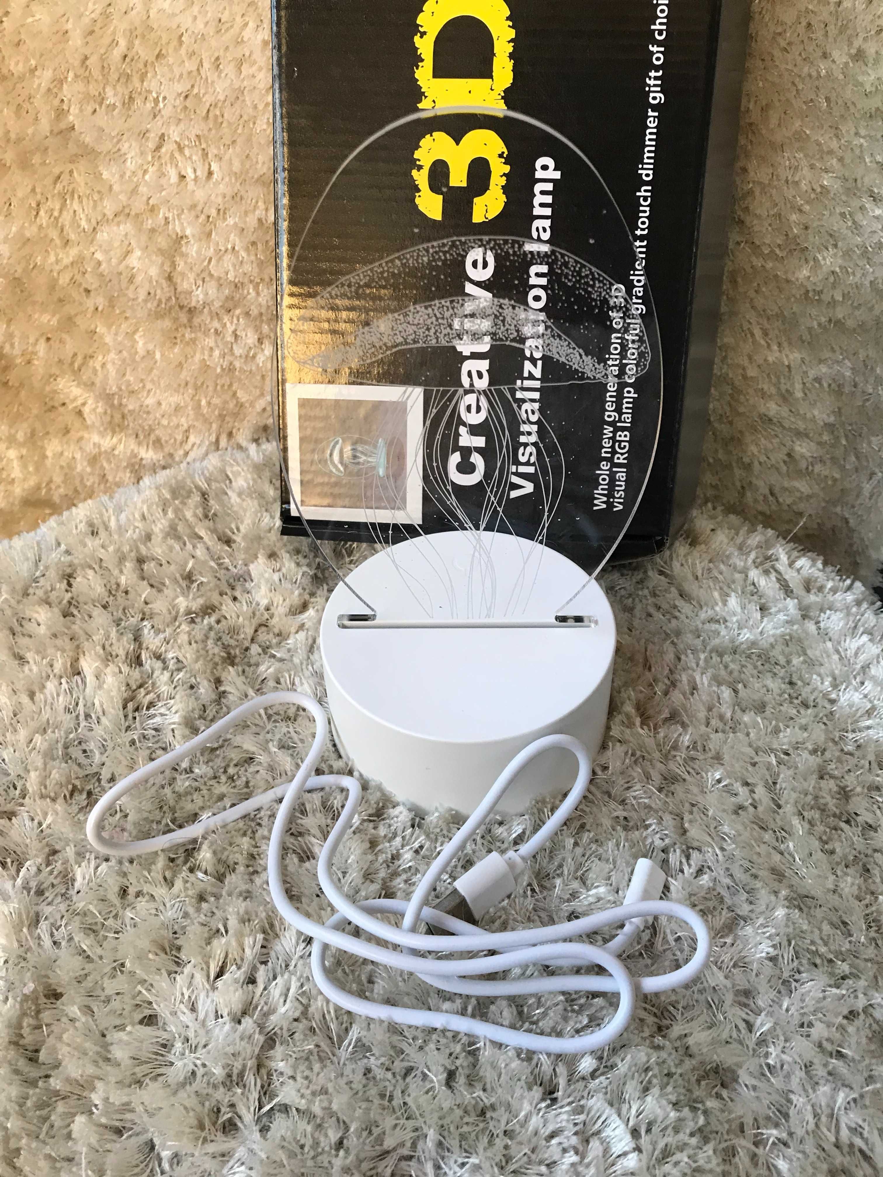 Lâmpada decorativa 3D