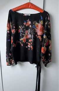 Sorbet bluzka w kwiaty kimono wiązana L M S