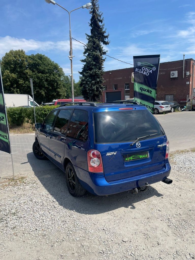 Mazda MPV 2.0d// klima// 6 os. // hak// opłaty// alu// zamiana