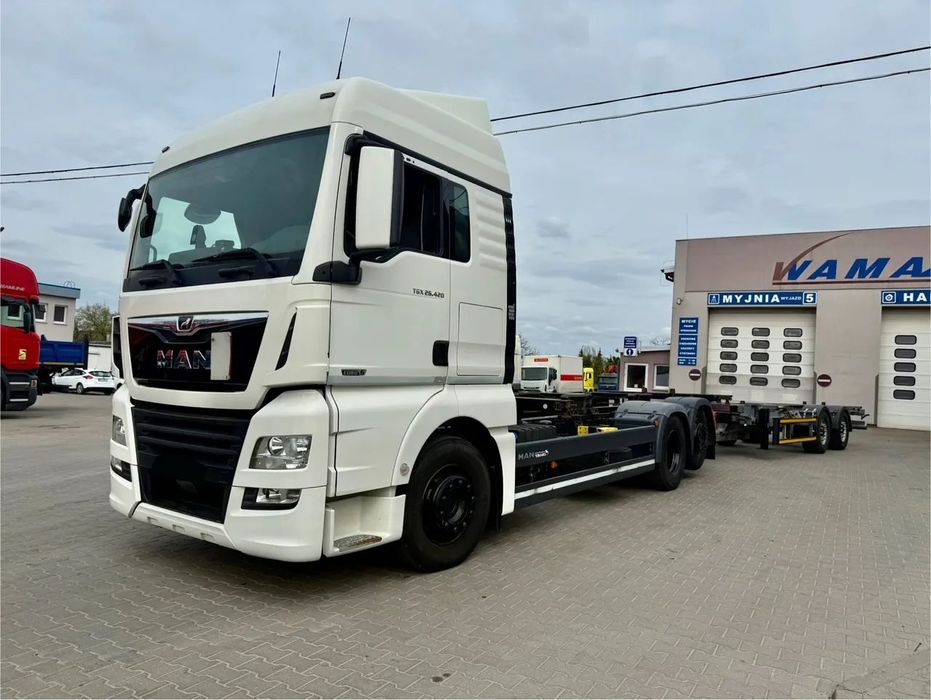 MAN TGX 26.420  MAN TGX 26.420 BDF + przyczepa MILDNER BDF pod kontener