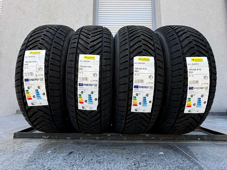 x4 całoroczne 195/65R15 Kormoran AllSeason 95V XL D,C,70db 2024 rok!