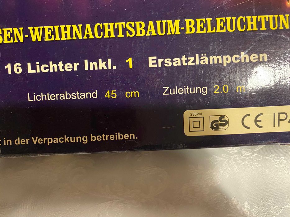 Stare niemieckie lampki choinkowe ZEWNĘTRZNE  16pkt