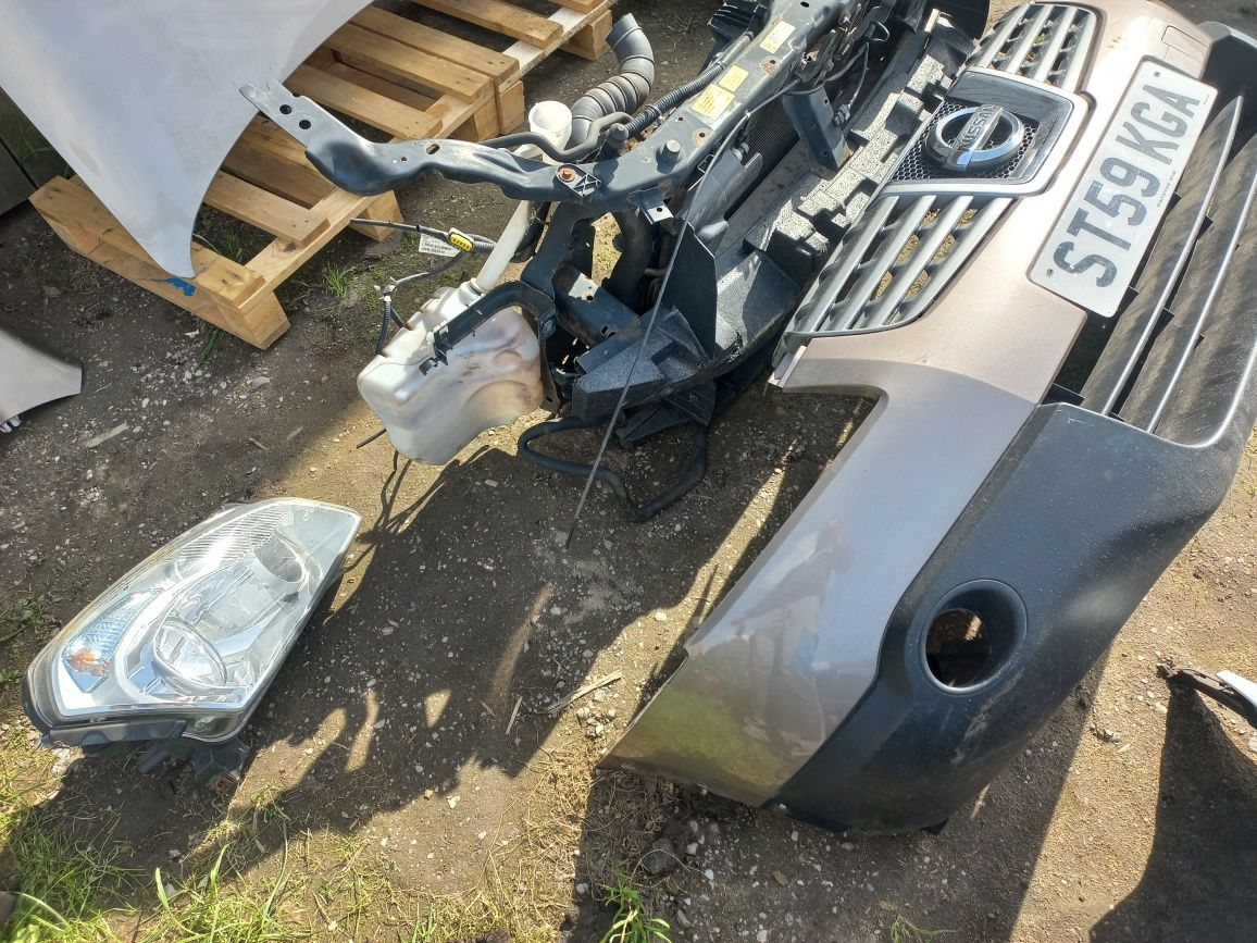 Przód kompletny nissan qashqai j10 maska zderzak pas przedni błotnik