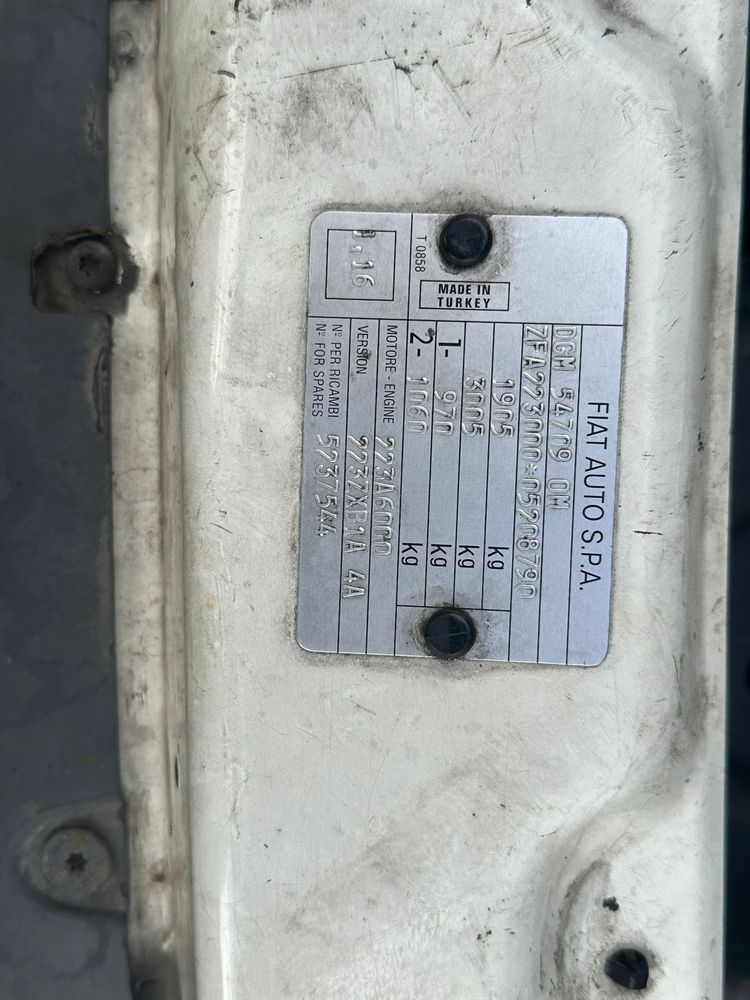 CARINHA FIAT DOBLÒ 2003