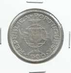 Moeda ex-colónias – Moçambique, 20$00 de 1960 - prata