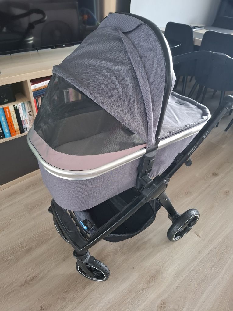 Wozek spacerowy z gondolą 2w1 espiro sonic gel z gondolą una