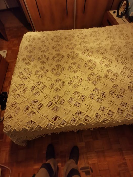 Colcha de renda para cama de casal
