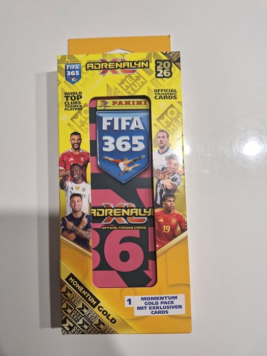 Karty Fifa 365 Adrenalyn 2026 z 2 kartami Momentum Oryginalne  NOWE